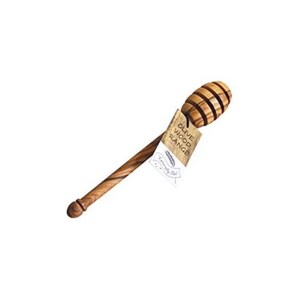 Naturally Med - Olive Wood Honey Dipper/Spoon/Server/Stick