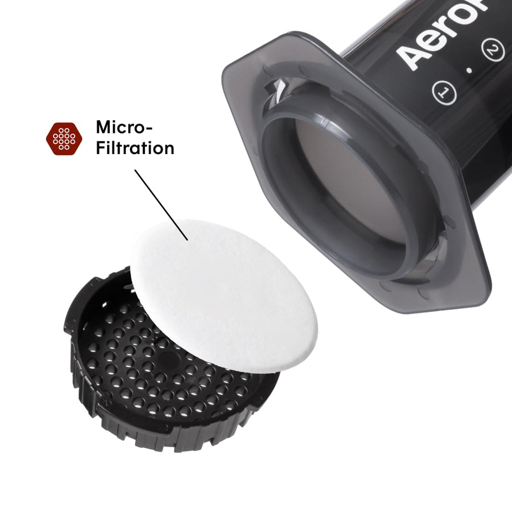 AeroPress Original Coffee Press – 3 In 1 Brew Method Combines French Press, Espresso, Full Bodied Coffee Without Grit or Bitterness, Small Portable Coffee Maker for Camping & Travel