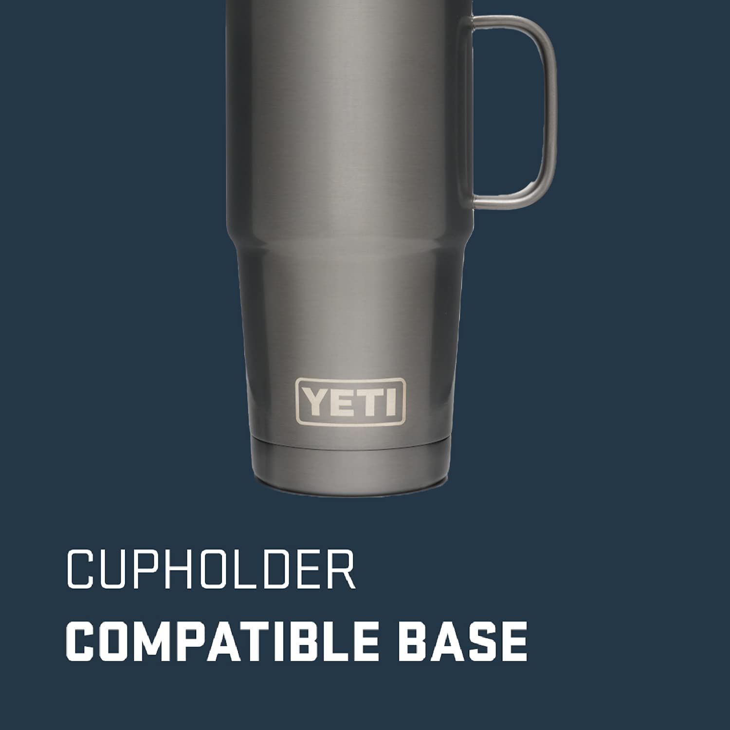 YETI Rambler 20 oz Travel Mug, Stainless Steel, Vacuum Insulated with Stronghold Lid (Graphite Edition)