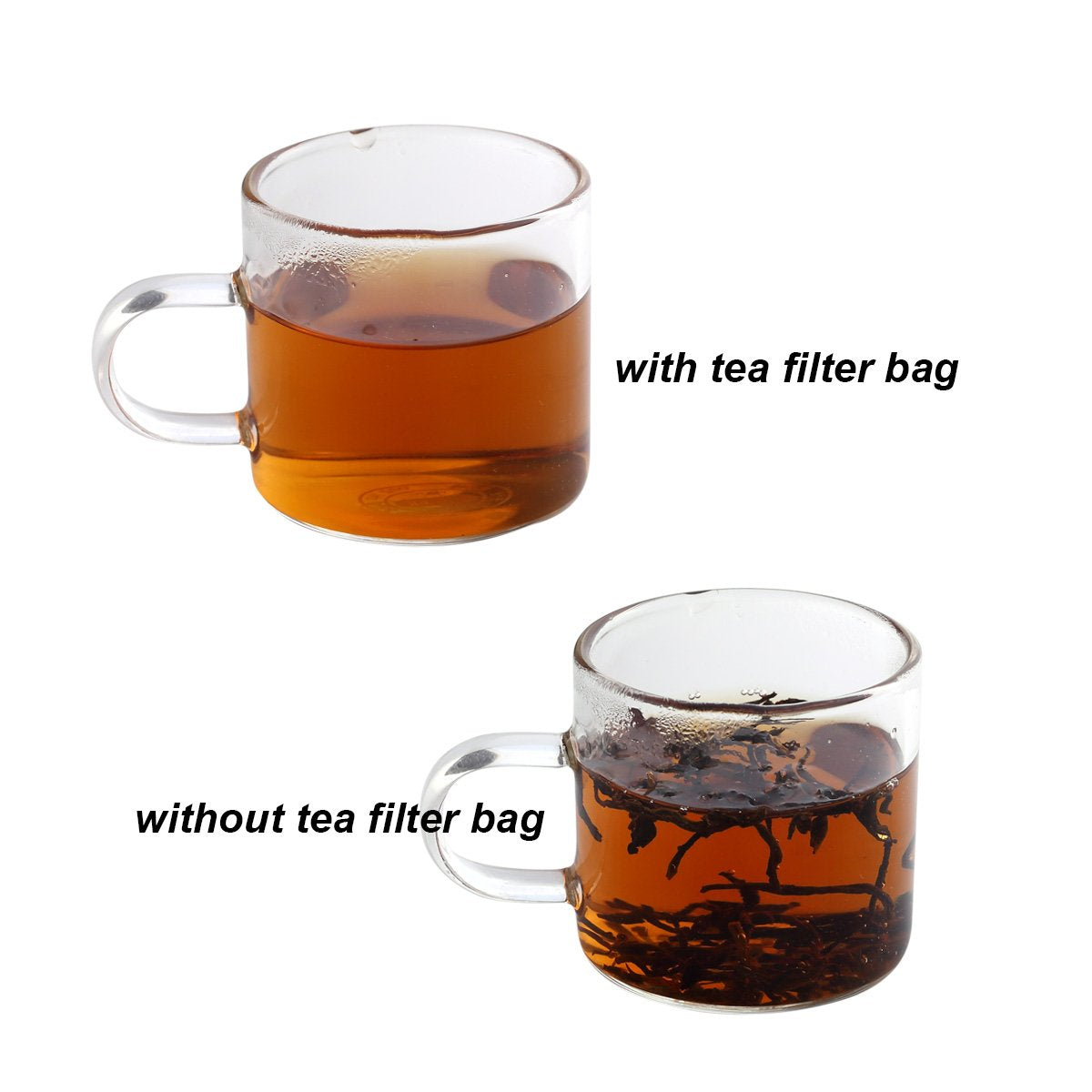 BEFORYOU 400 Pack Disposable Drawstring Tea Filter Bags Safe & Natural Unbleached Paper Tea Infuser Drawstring Empty Bag for Loose Leaf Tea (6 x 8cm, Natual Color)
