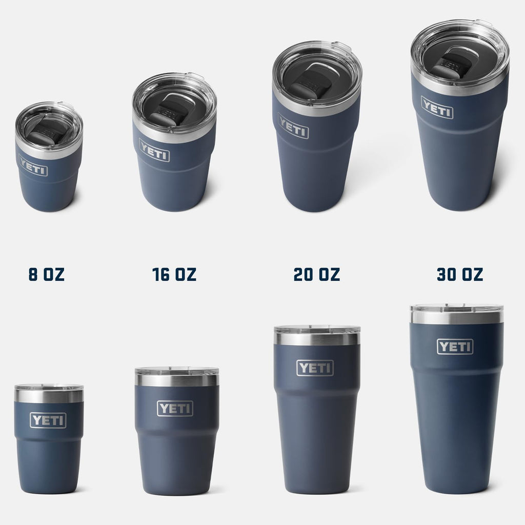 YETI Rambler 16 oz Stackable Tumbler, Vacuum Insulated, Stainless Steel with MagSlider Lid, Seafoam
