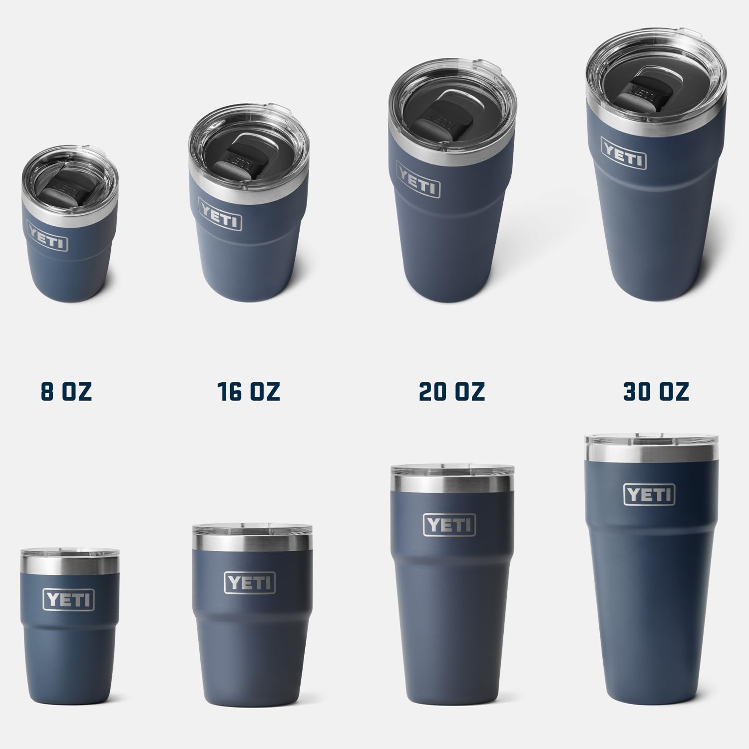 YETI Rambler 16 oz Stackable Tumbler, Vacuum Insulated, Stainless Steel with MagSlider Lid, Seafoam