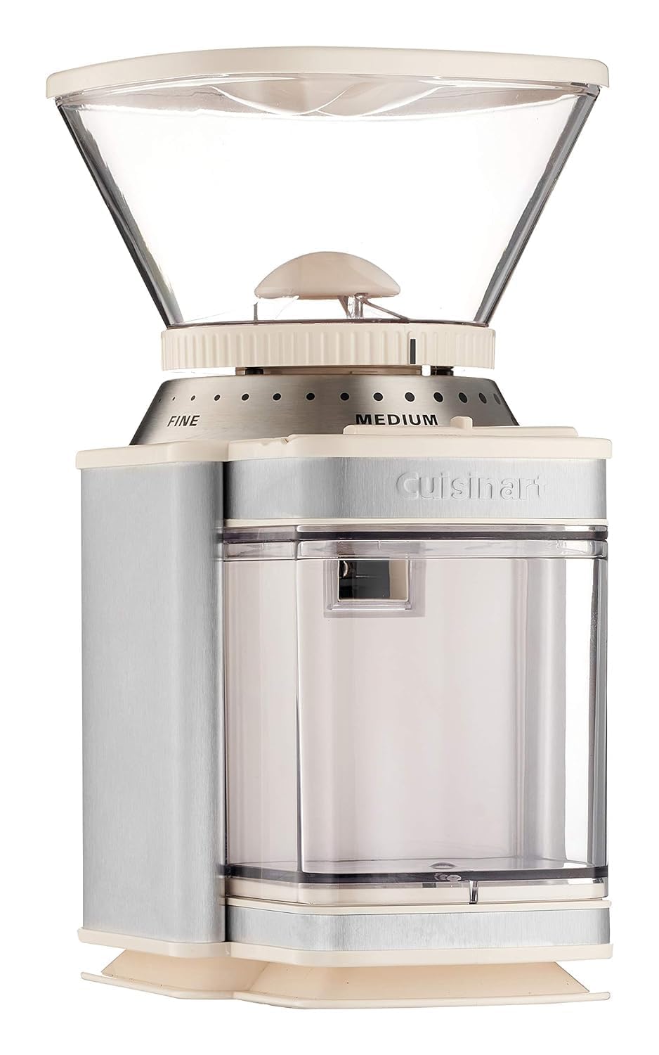CUISINART Coffee Grinder, Electric Burr One-Touch Automatic Grinder with18-Position Grind Selector, Stainless Steel, DBM-8CRMP1, Cream