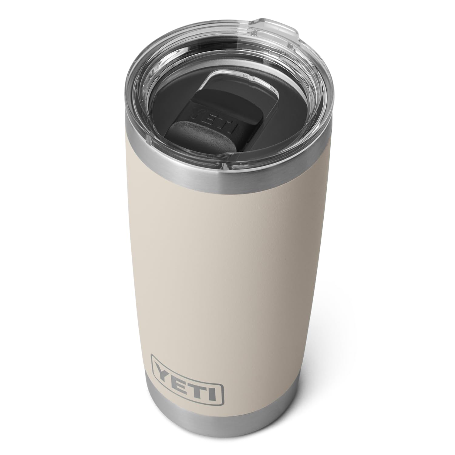 YETI Rambler 20 oz Tumbler, Stainless Steel, Vacuum Insulated with MagSlider Lid, Cape Taupe