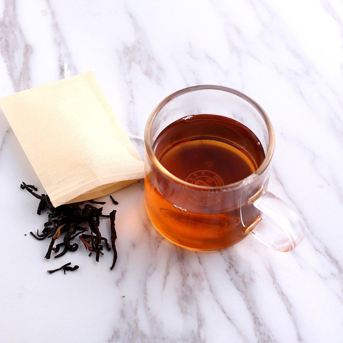 BEFORYOU 400 Pack Disposable Drawstring Tea Filter Bags Safe & Natural Unbleached Paper Tea Infuser Drawstring Empty Bag for Loose Leaf Tea (6 x 8cm, Natual Color)