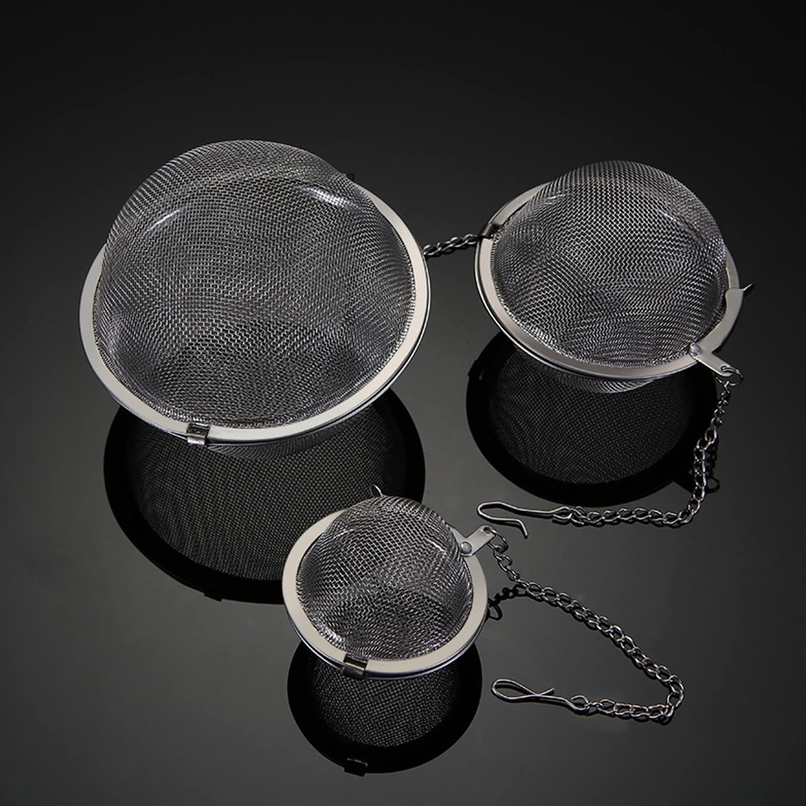 2PCS Premium Tea Infusers for Loose Leaf Tea - Upgraded Tea Strainers and Tea Balls for Flavoring Herbal Spices and Seasonings