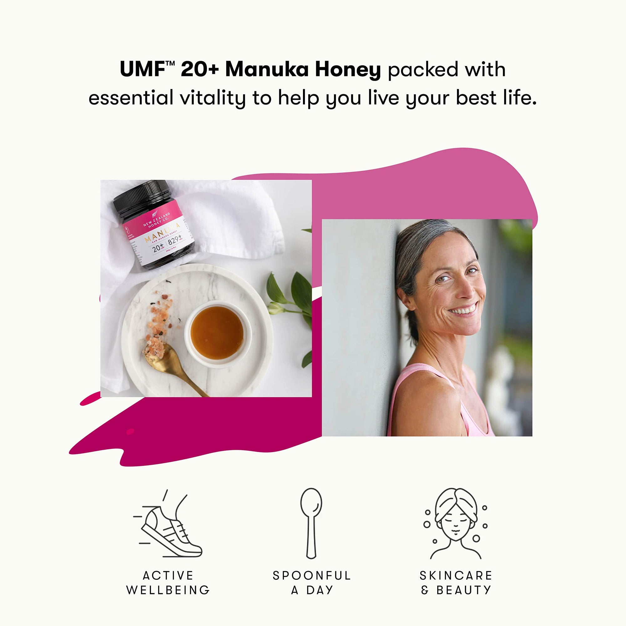 New Zealand Honey Co. Raw Manuka Honey UMF 20+ / MGO 829+ | UMF Certified Raw Honey | 8.8oz