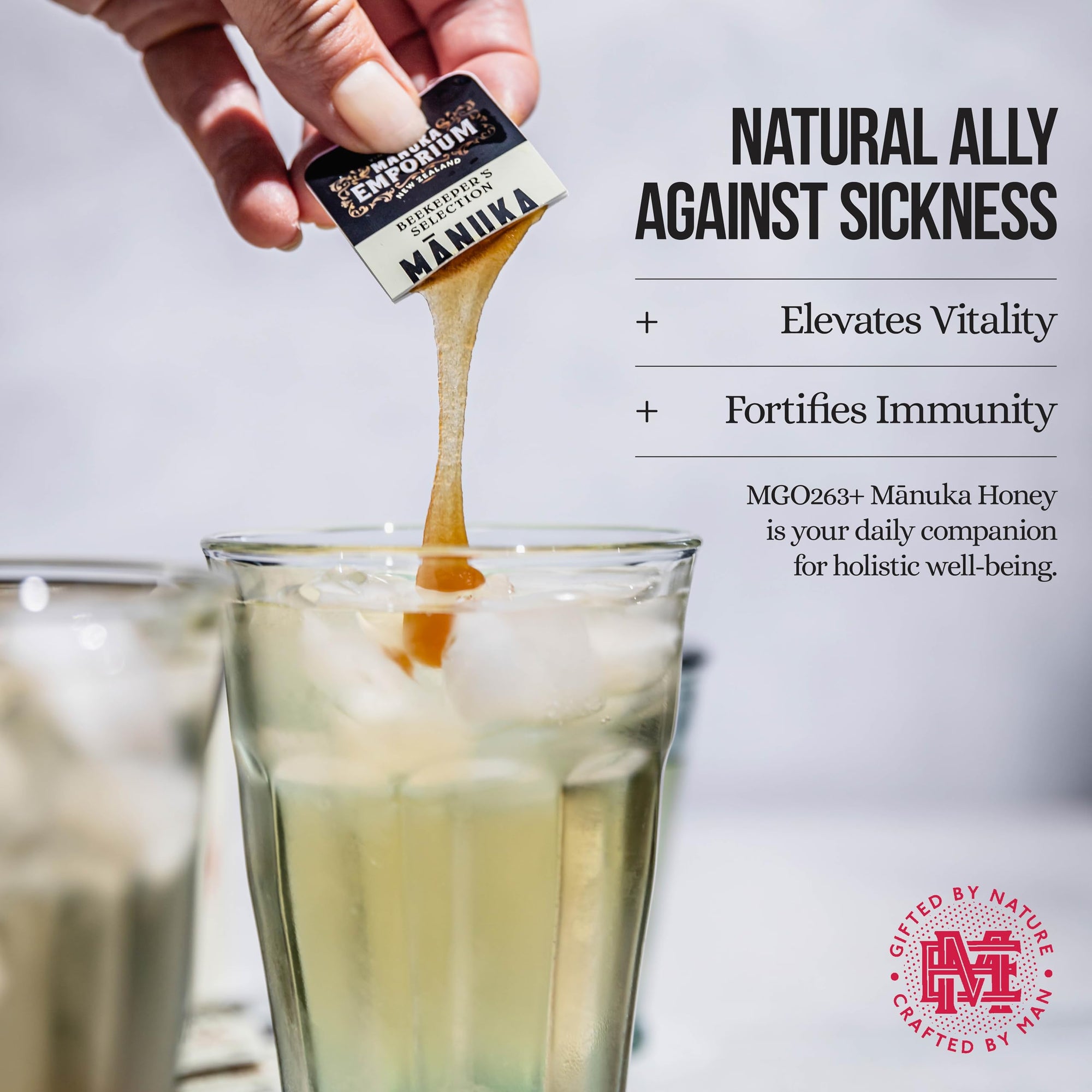 Manuka Emporium Raw Manuka Honey Packets MGO 263+ | 24 x 0.18oz Single-Serve Snaps | Certified Monofloral New Zealand Honey | UMF 10+ Equivalent | Travel-Friendly Superfood for Daily Wellness