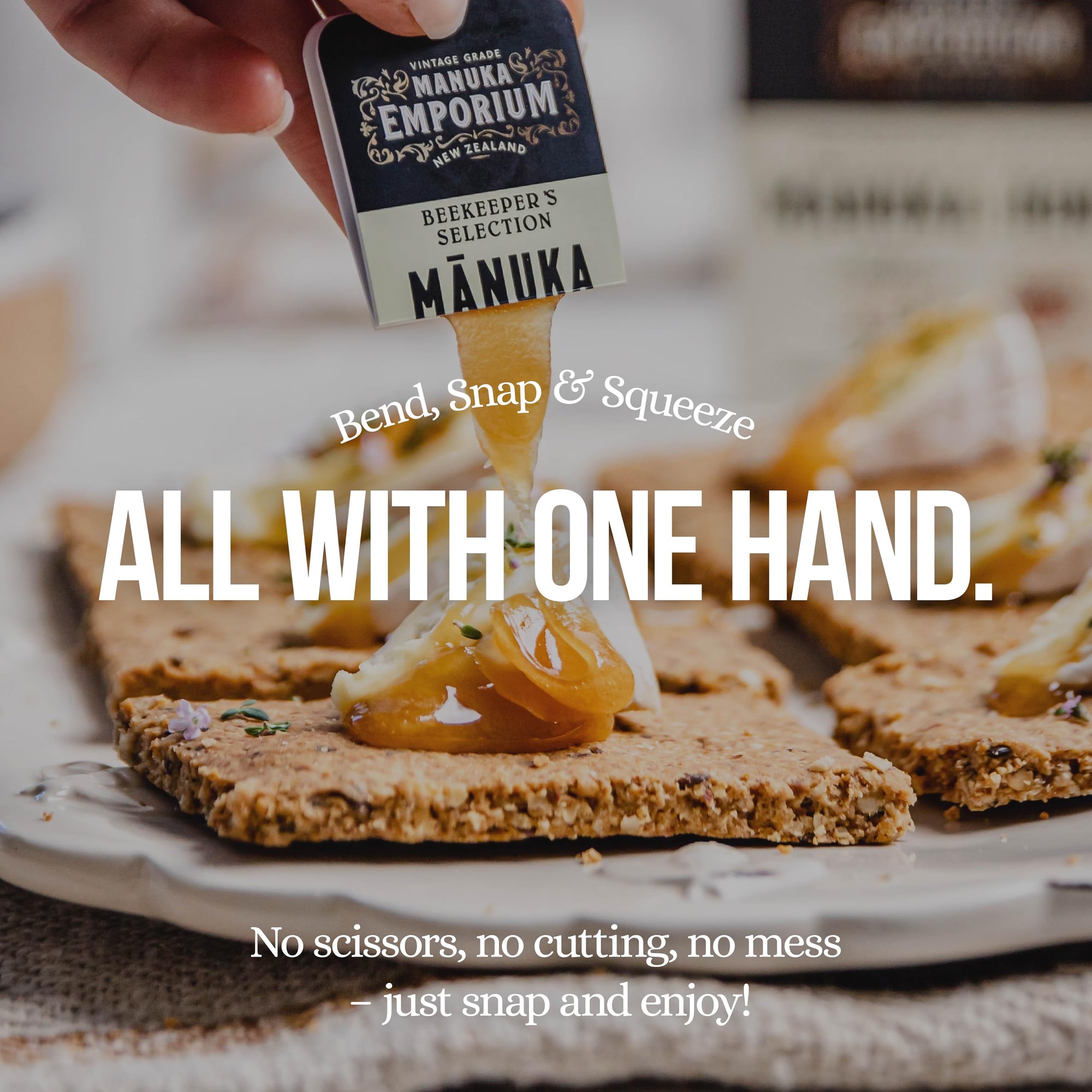 Manuka Emporium Raw Manuka Honey Packets MGO 263+ | 24 x 0.18oz Single-Serve Snaps | Certified Monofloral New Zealand Honey | UMF 10+ Equivalent | Travel-Friendly Superfood for Daily Wellness