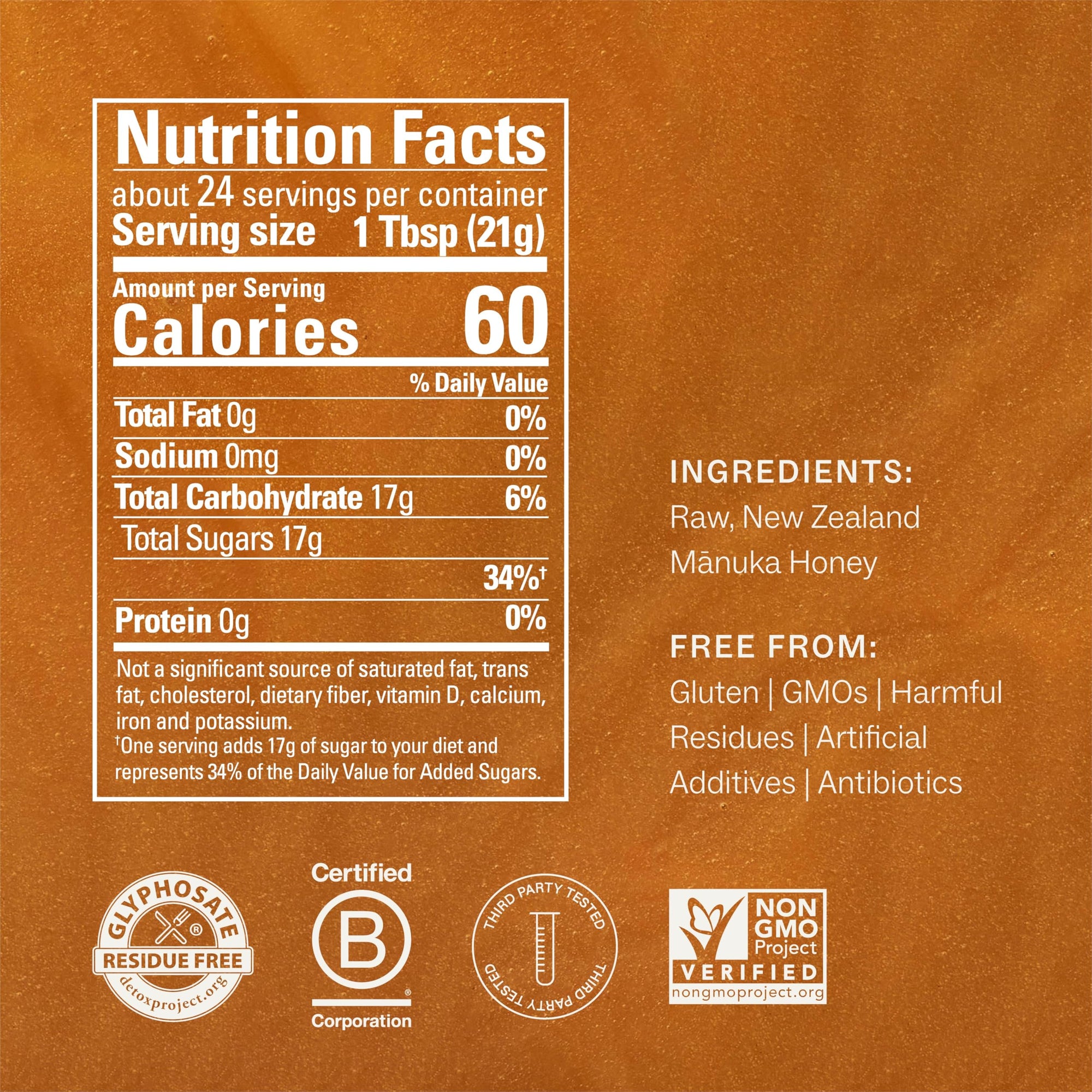 Manukora Raw Manuka Honey, MGO 50+, New Zealand Honey, Non-GMO, Traceable from Hive to Hand, Daily Wellness Support - 500g (1.1 Lb)